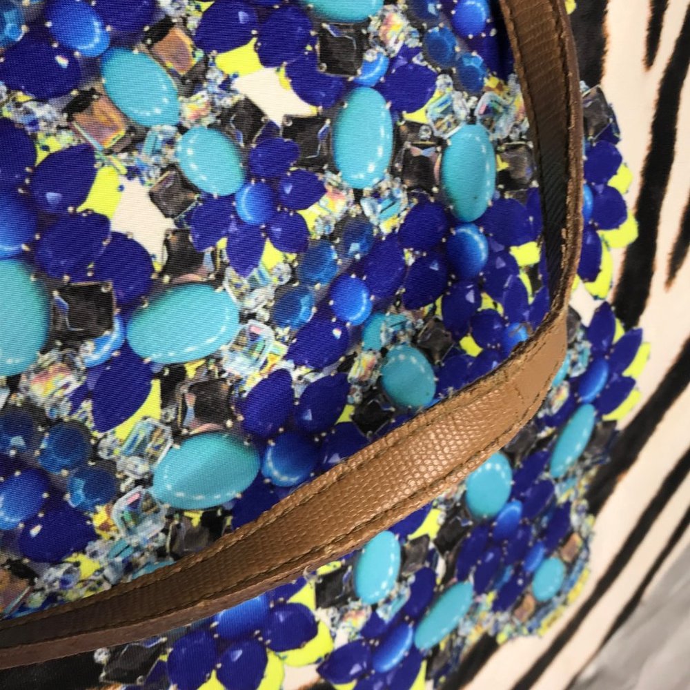 Stella & Dot Jeweled Zebra Capri Tote - Picture 6 of 12
